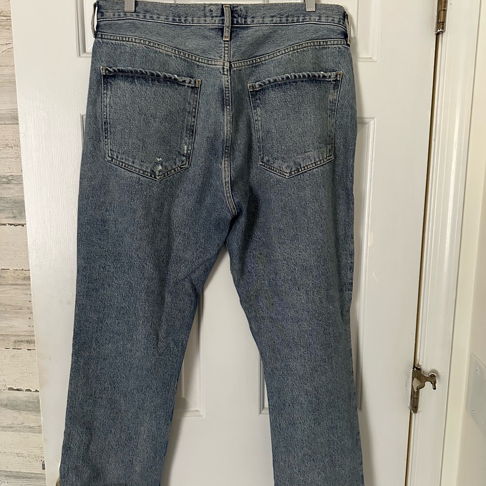 Agolde Riley Distressed Ankle Jeans - Picture 4 of 7